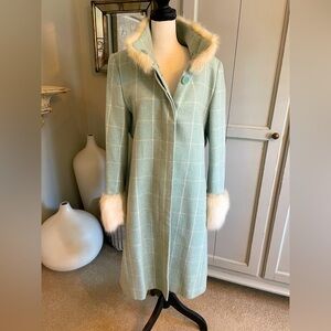 Italian Designer Gianni Feraud Wool/Cashmere Blend Coat